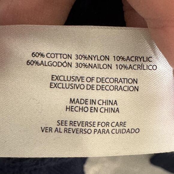 GAP Sweater Mens Extra Large Navy Blue Textured Knit Crewneck Pullover Casual - Picture 6 of 9